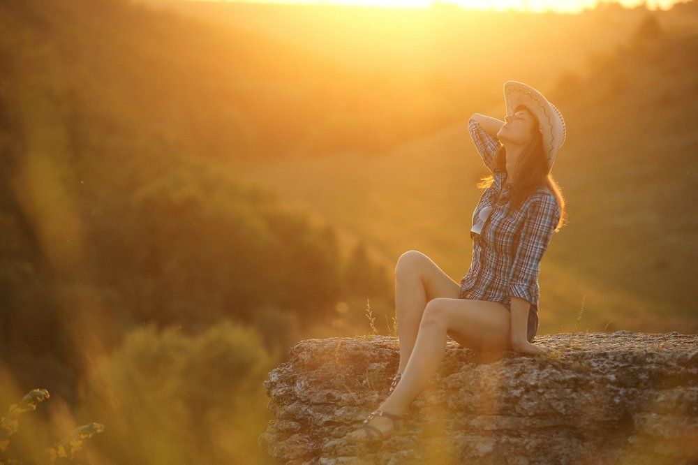 В лучах заката