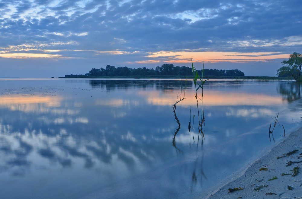 В голубых тонах