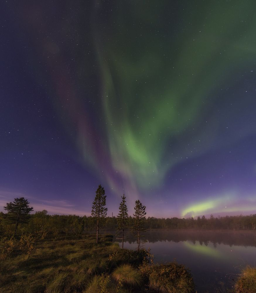 Северное Сияние в лунном сиянии )))