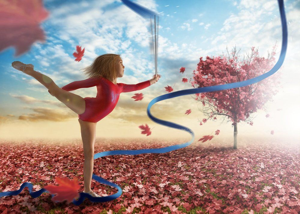 Юная гимнастка