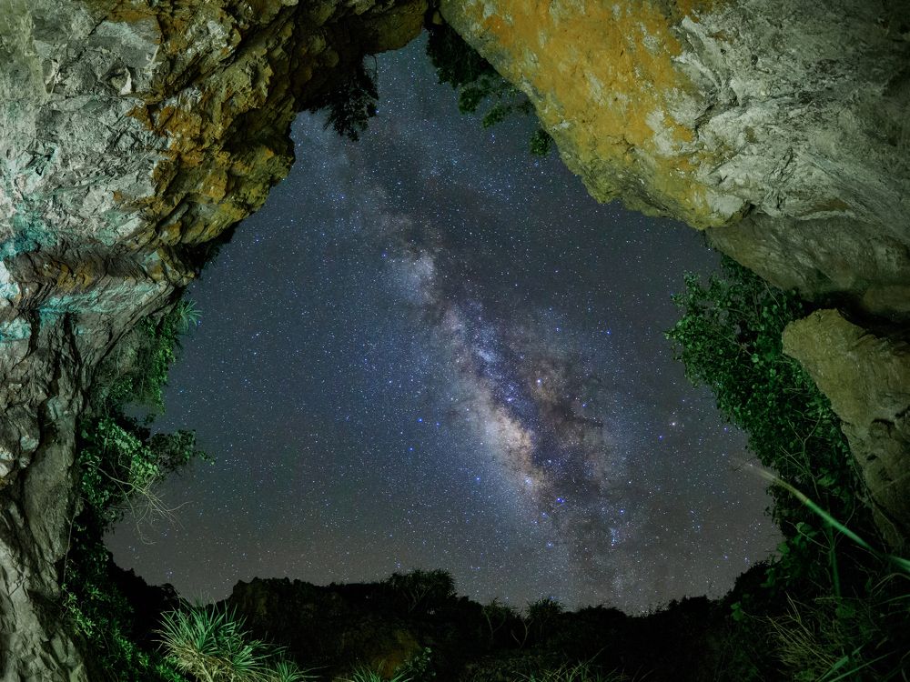 Milkyway in a cave