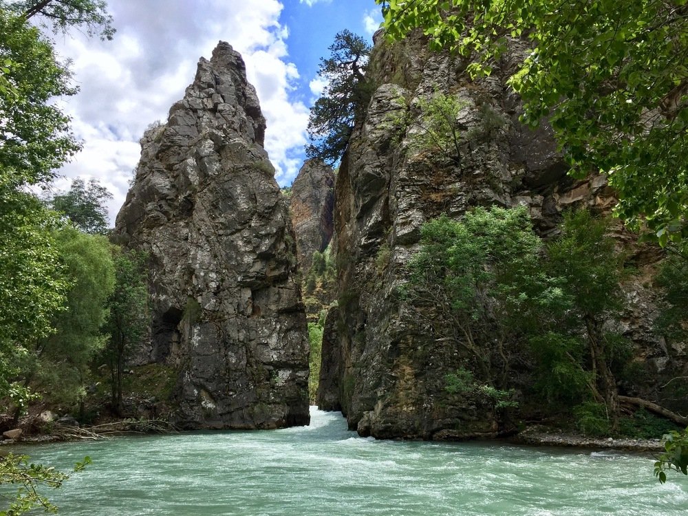 Щель на реке Коксу