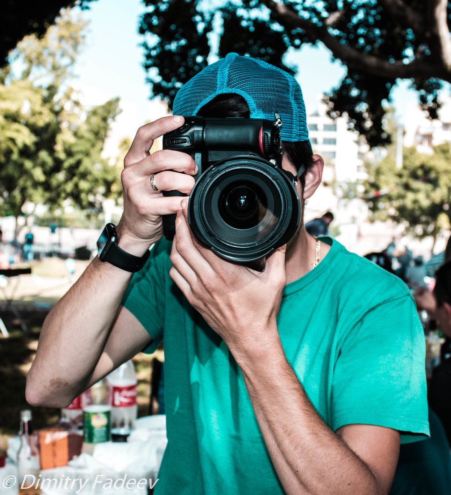 Фотограф в работе