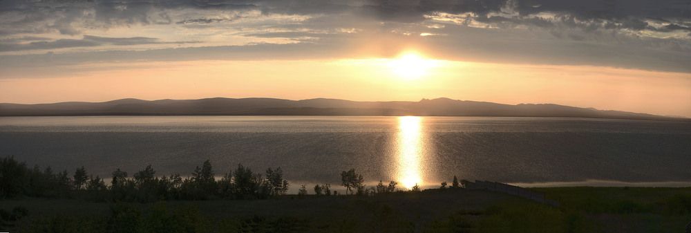 Восход над озером Шира.