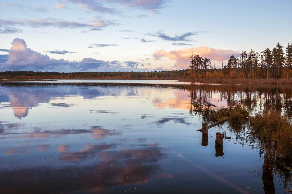 Вечер на озере