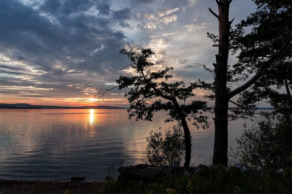 Вечер на озере