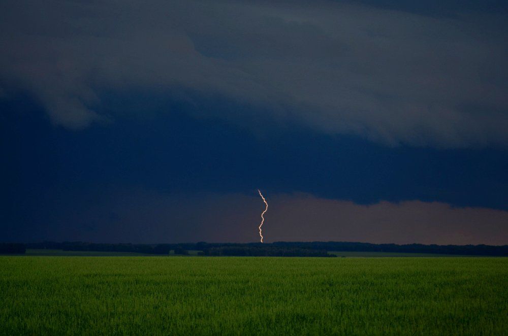Моя первая гроза в поле.