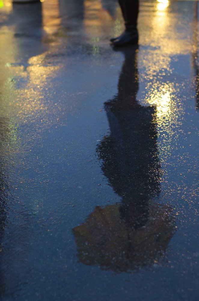 Under rain