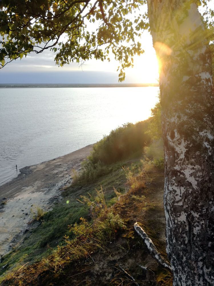 закат на Оби