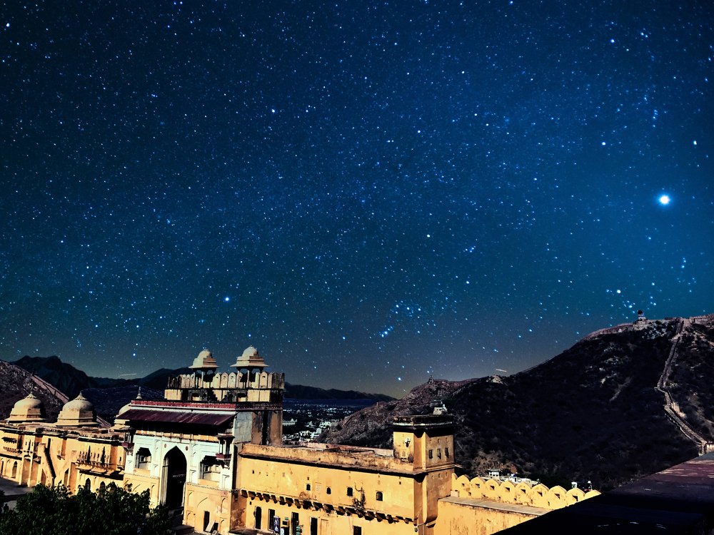 Amber Fort at night