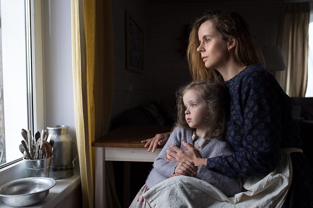 Автопортрет с дочерью