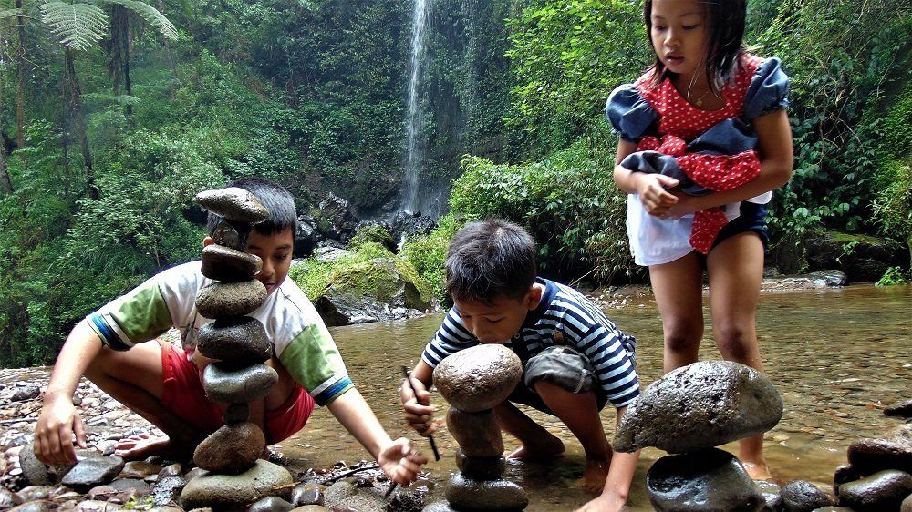 Stone Tower and Kids