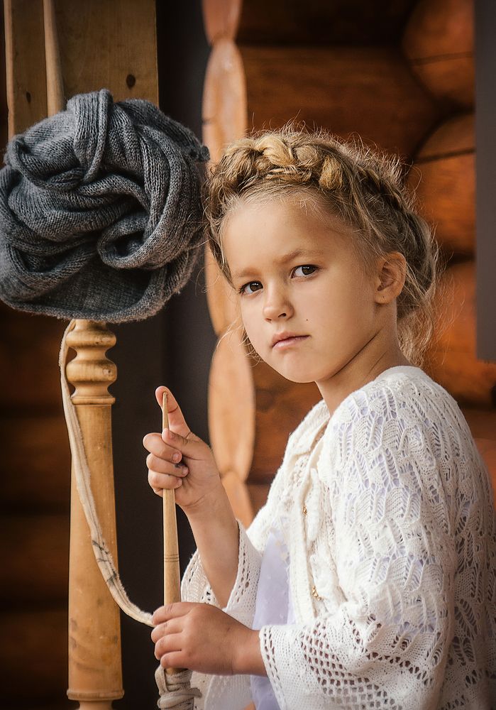 девочка с веретеном