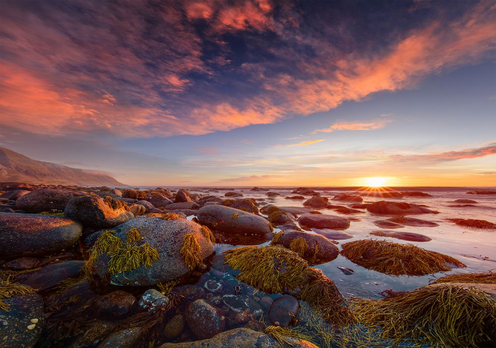 На закате...