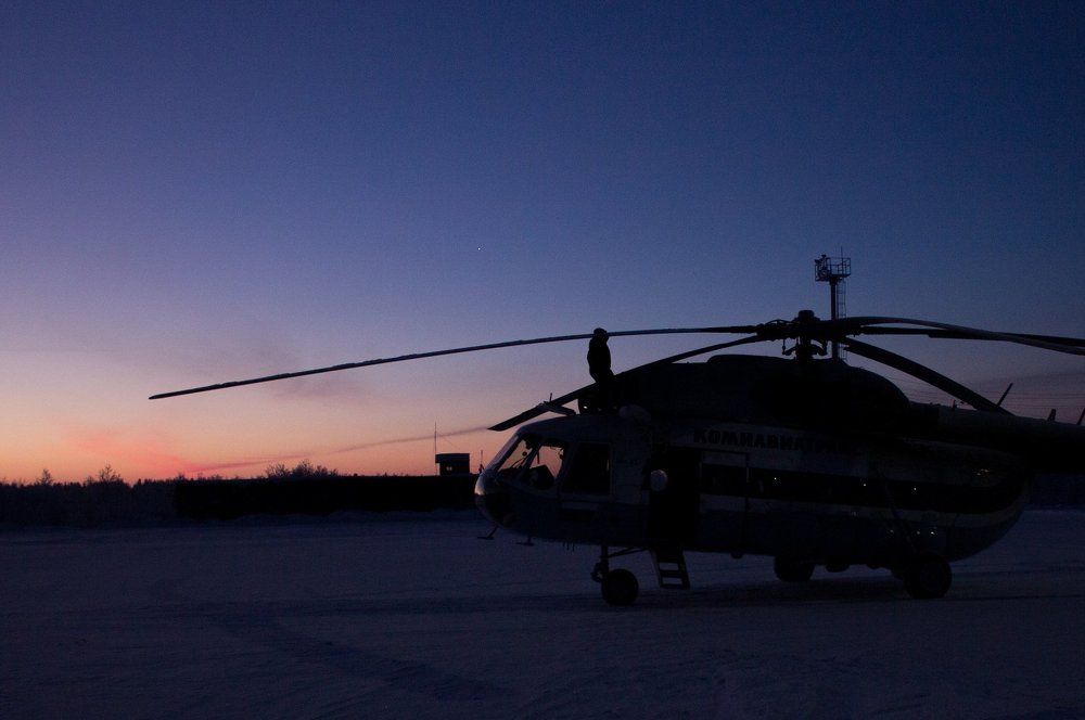 Доброе утро вертолет.