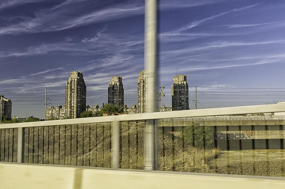 Belgrade d'une bretelle d'autoroute