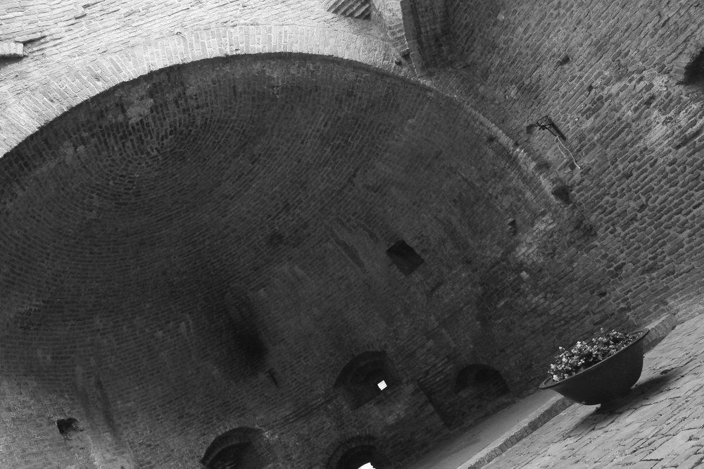 Fortress and flowers