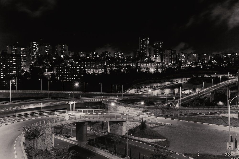 Ночная Хайфа