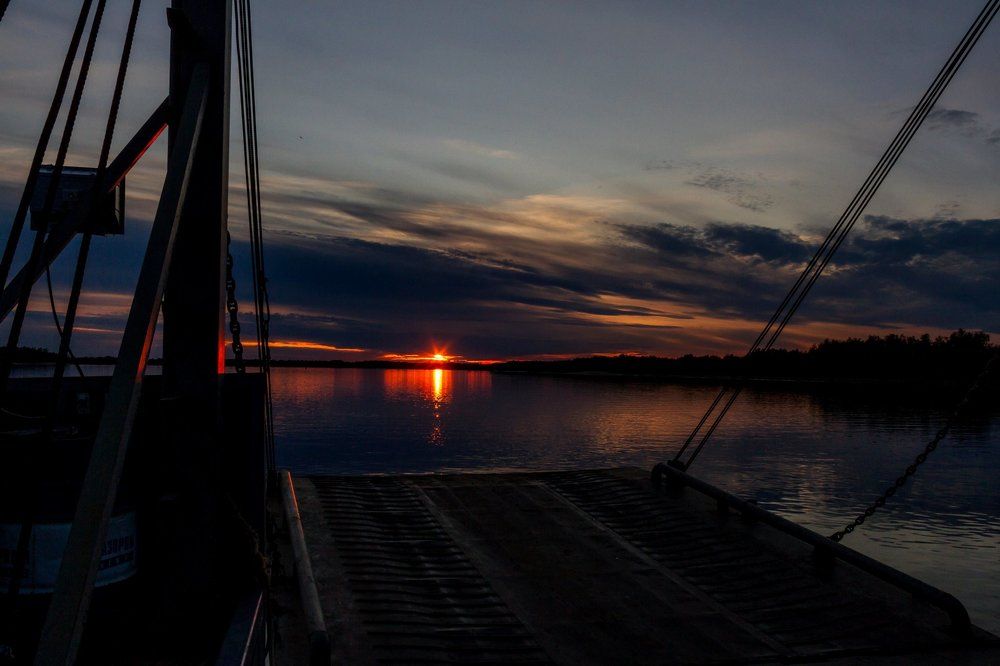 Закат на Оби