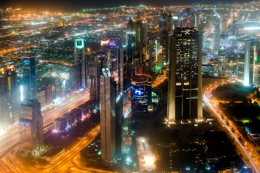 Ночной Дубай