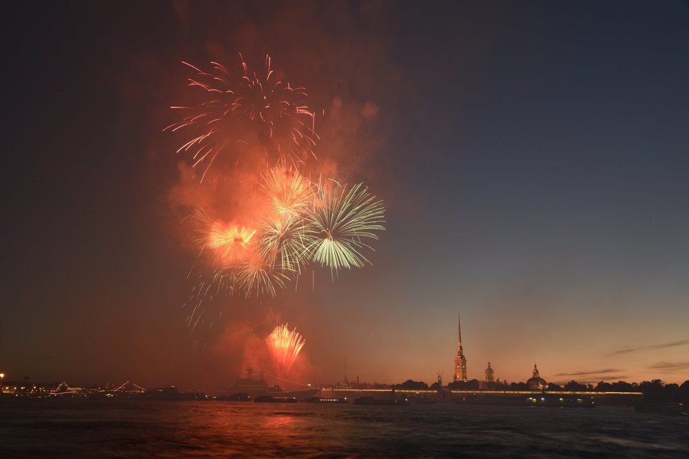 Салют ко Дню ВМФ