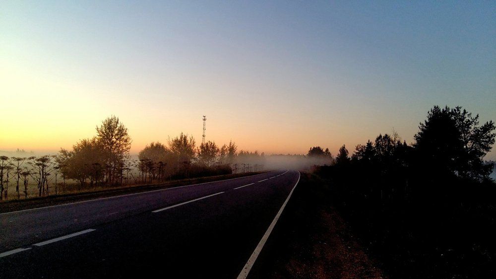 Рассвет и туман