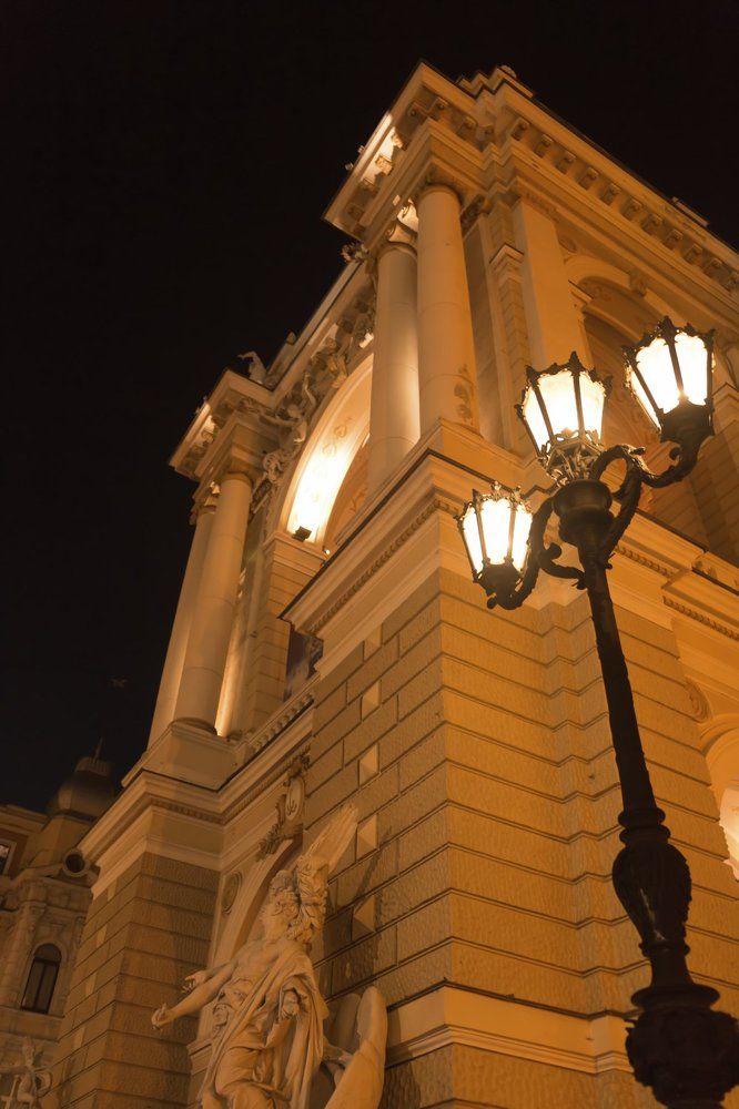 одесса оперный театр ночь