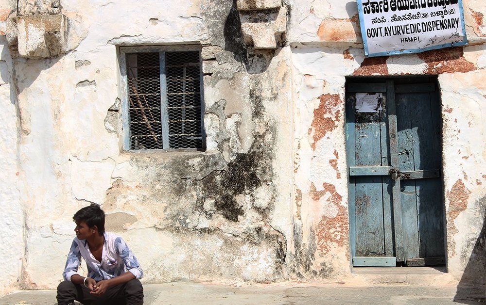 A hot afternoon in India