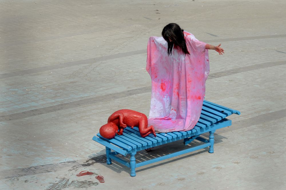 Symbolic protest against abortion