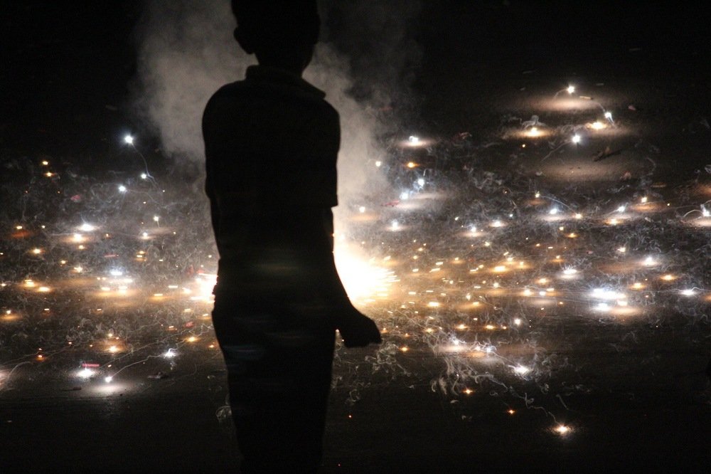 Celibrate Diwali with crackers