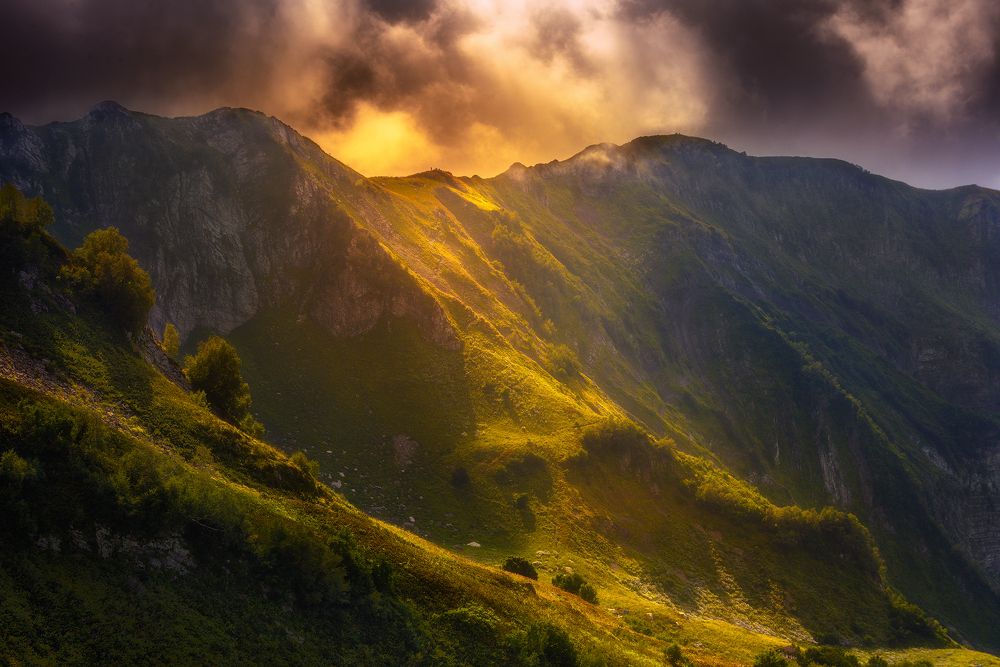 Закат в Красной поляне