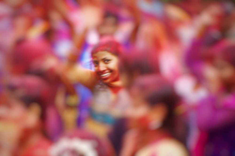 Dancing during Ganesh Visarjan