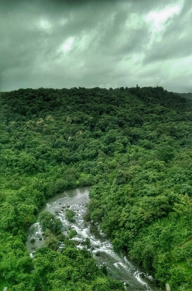 The waterfall