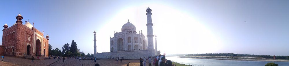 A complete panorama view of landscape