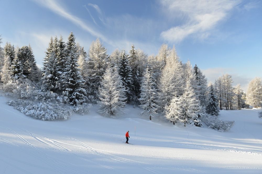 Морозное утро в горах
