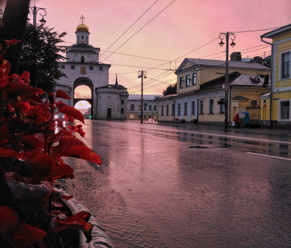 Владимир. Закат после дождя.
