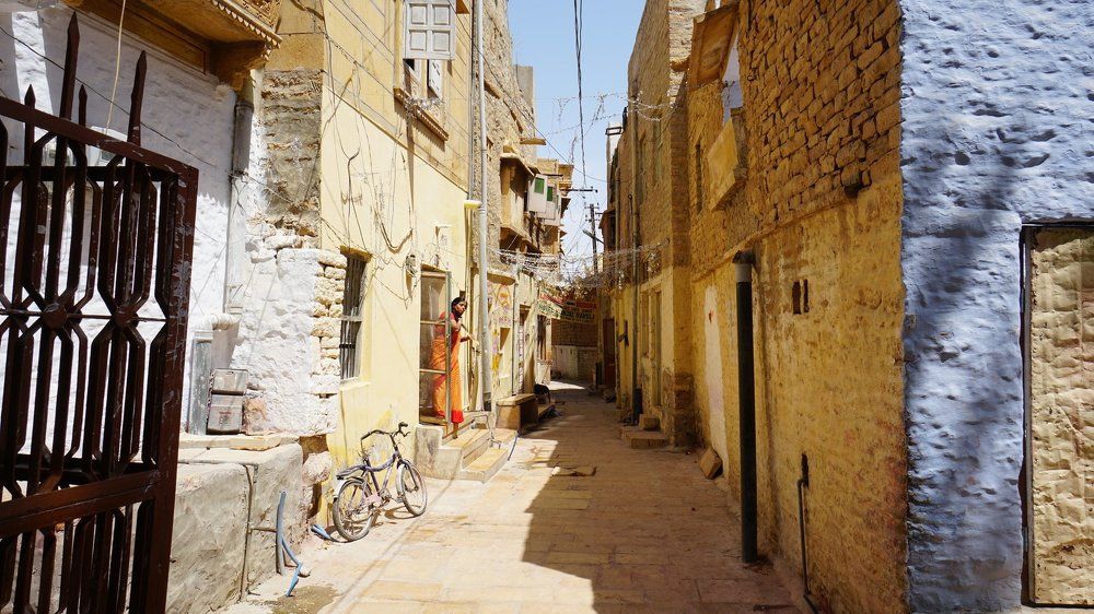 Улочки золотого города Джалсаймер, Индия