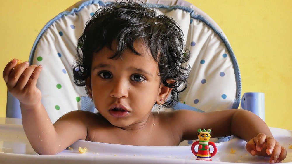 Feeling high in a high chair !!