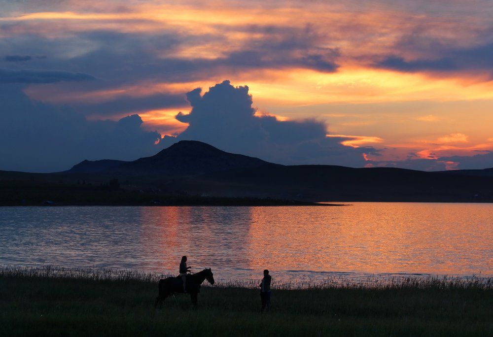 Прогулка на закате.