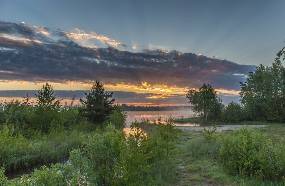 Утро на озере