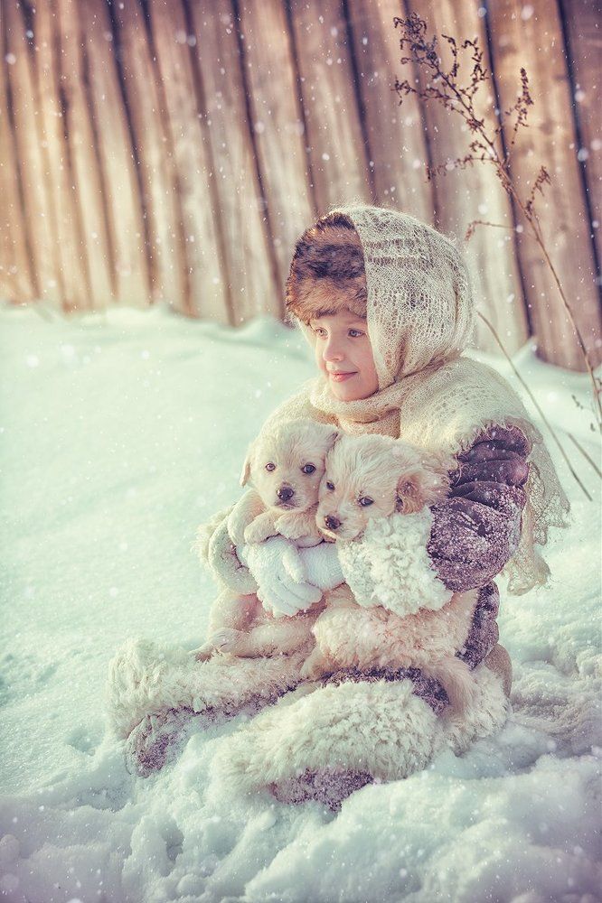 Лиза и щенки