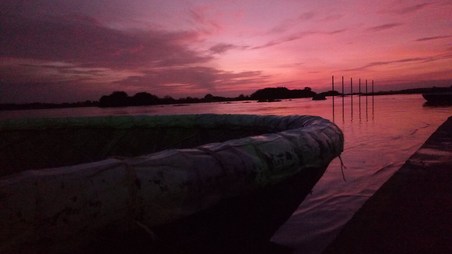 Sunset at Krishna river