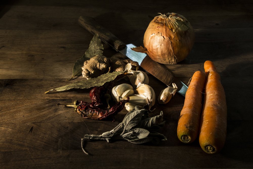 Vegetables on the table