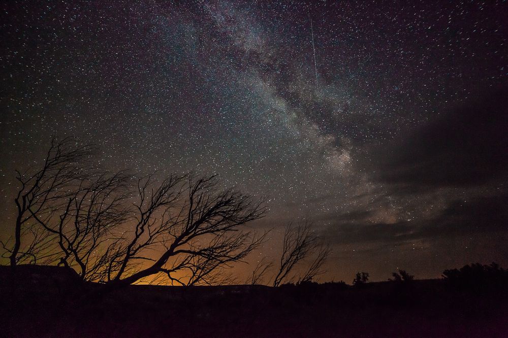 Млечный путь над Меловыми горами .