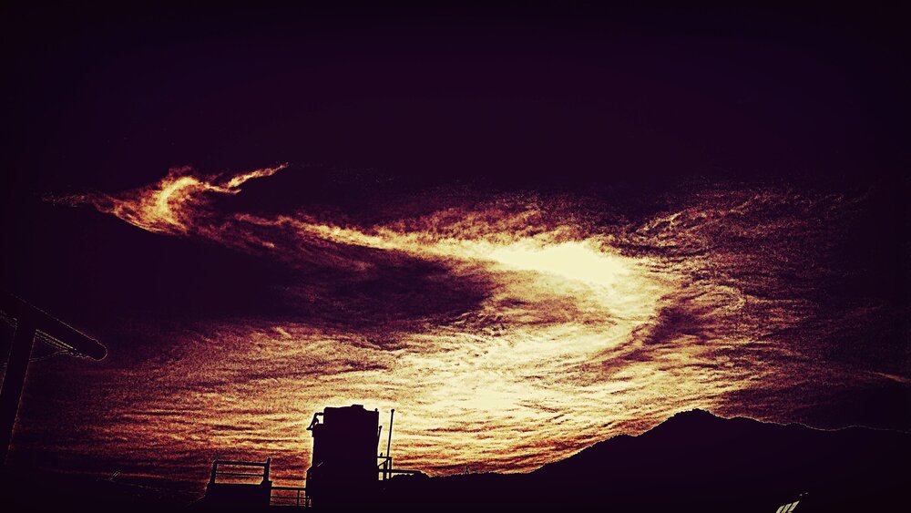 Burning of sky