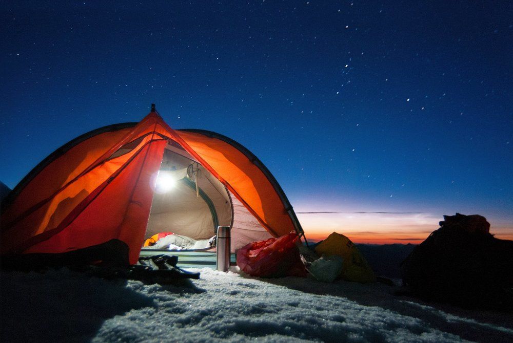 Утро в штурмовом лагере