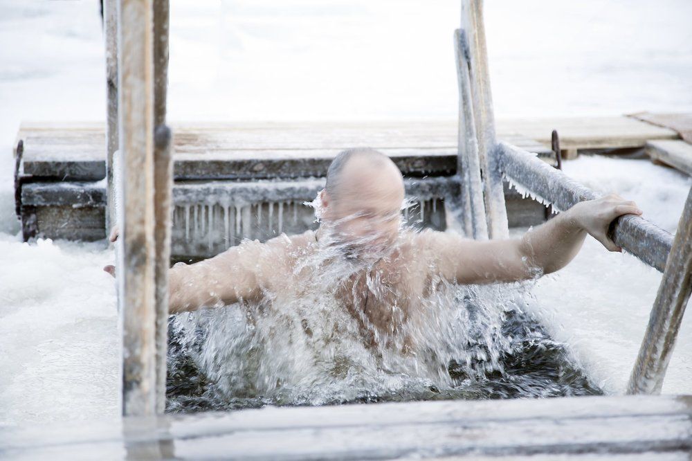 Крещенские купания в Обской губе