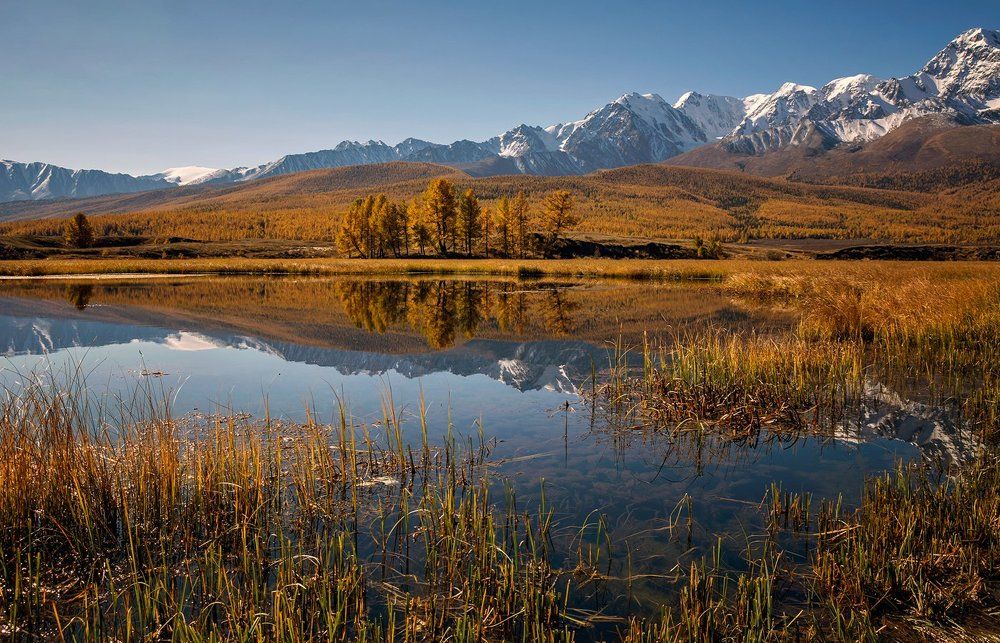 Осень на озере Джангысколь...