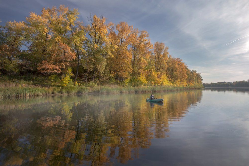 Рыбак на волге