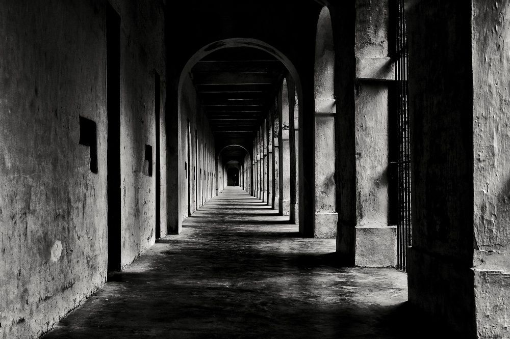 Lonely corridors of a colonial jail